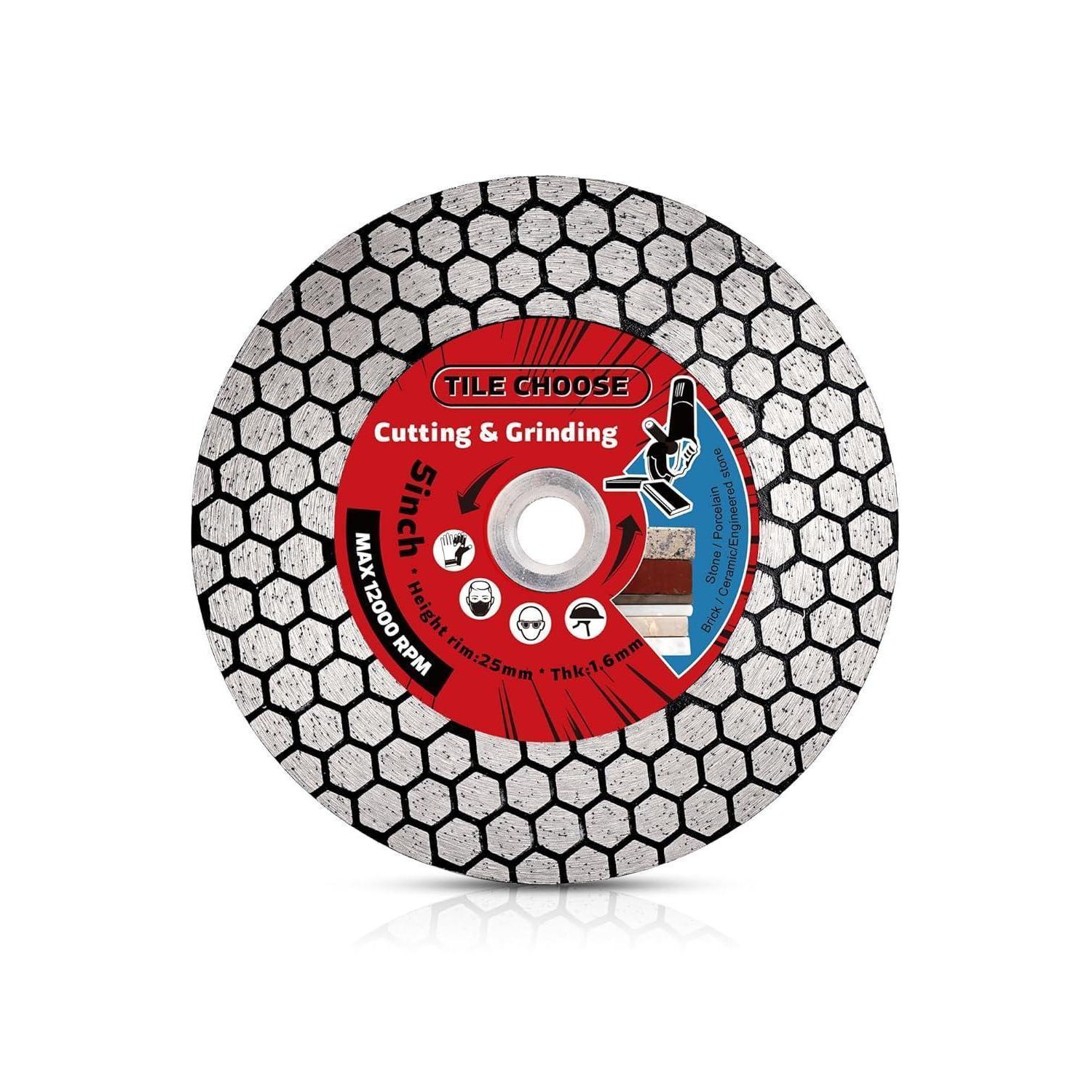 Diamanttrennscheibe 125mm Für Granit, Marmor, Keramik Gehrungsschnitte 45° Nass-/trockenschnitt