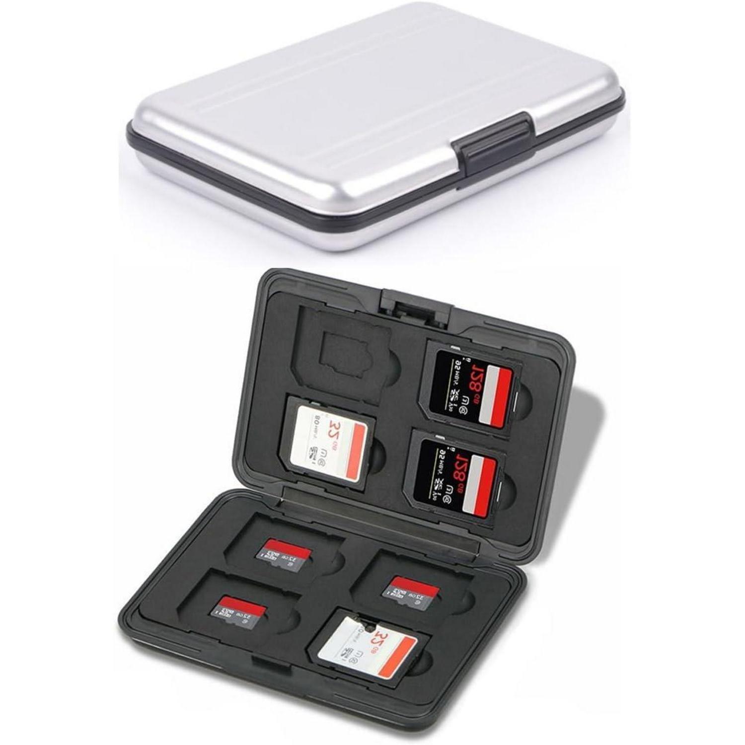 Speicherkarten-halter Aluminium Für Sd/micro Sd, Stoßfest, 8 Fächer