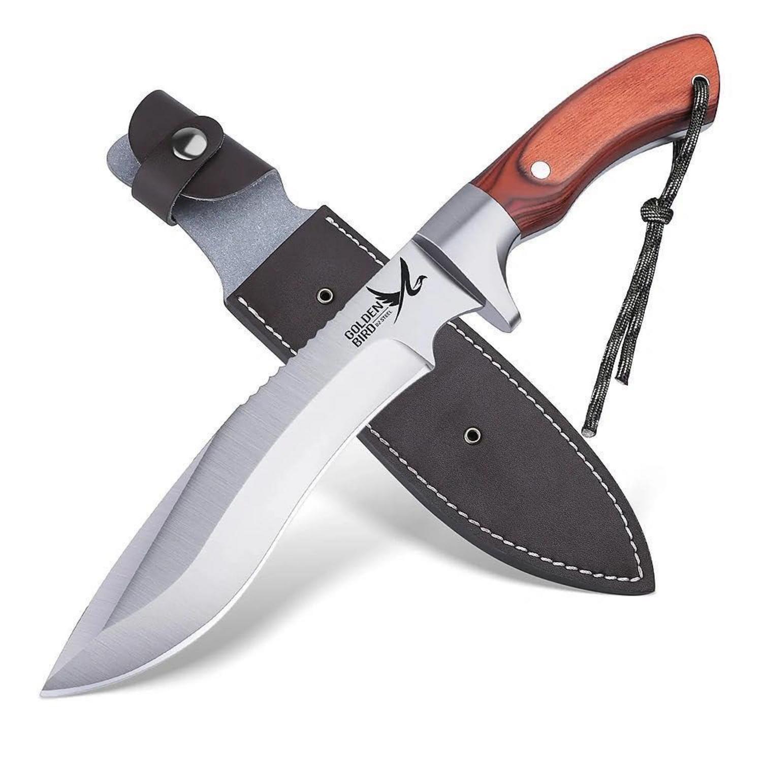 Outdoor Messer Mit Scheide, 33cm, 4,5mm Klinge Aus 440er Edelstahl