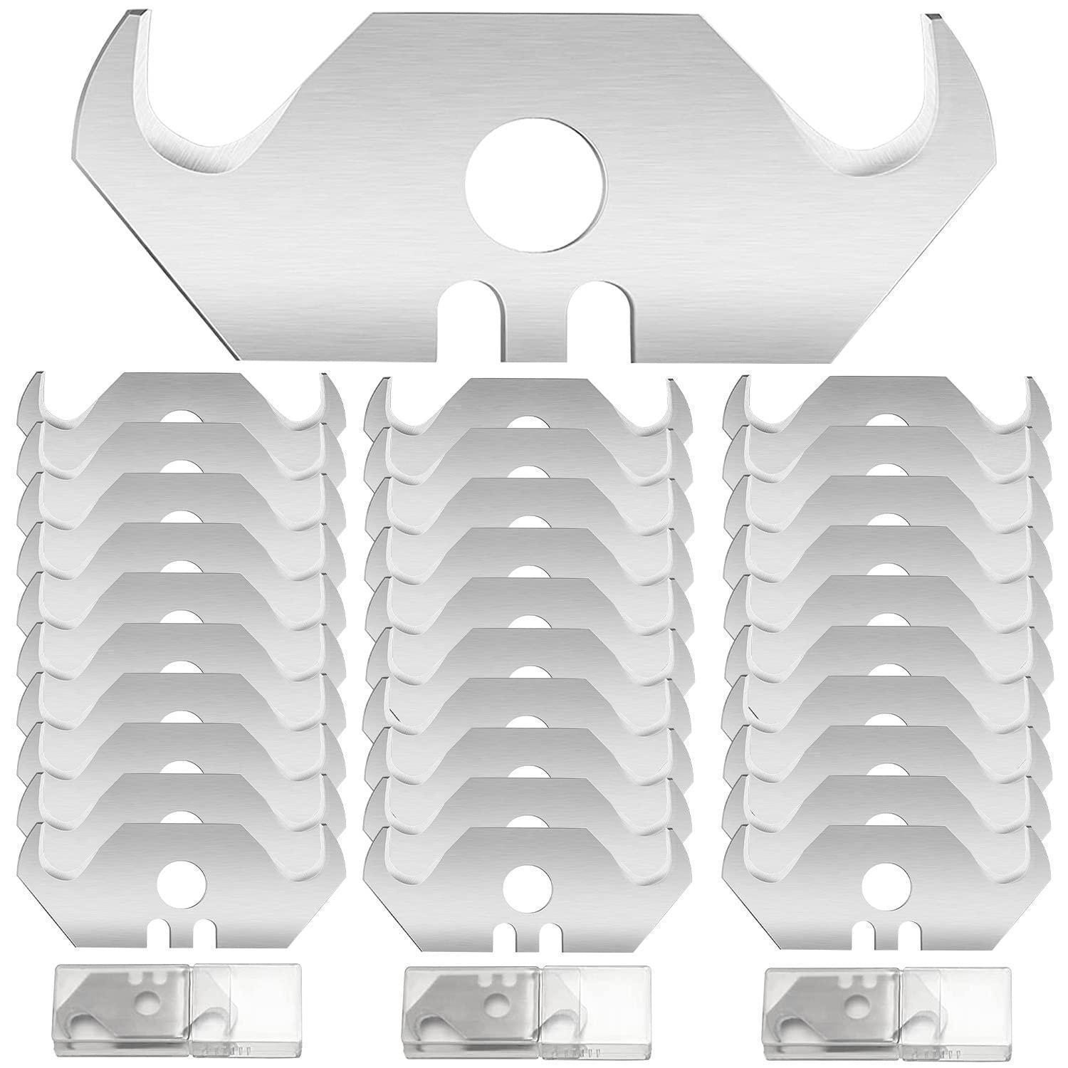 Hakenklingen Trapezklingen 30 Stück 0,6mm Für Teppichmesser Bodenbeläge