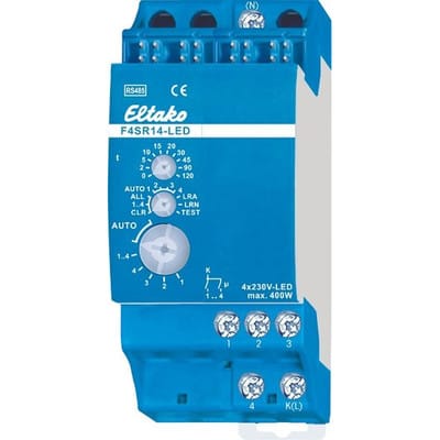 Eltako Funk-Stromstoßrelais RS485, 4 Kanal F4SR14-LED - 30014076