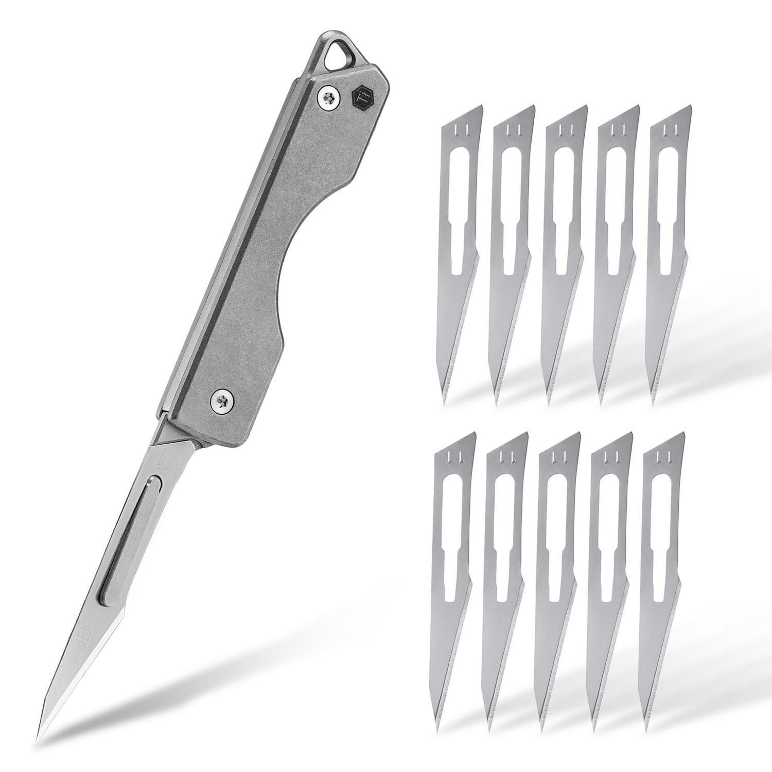 Titan-klappmesser Mit 11 Klinge, Leicht & Rostfrei, Für Outdoor