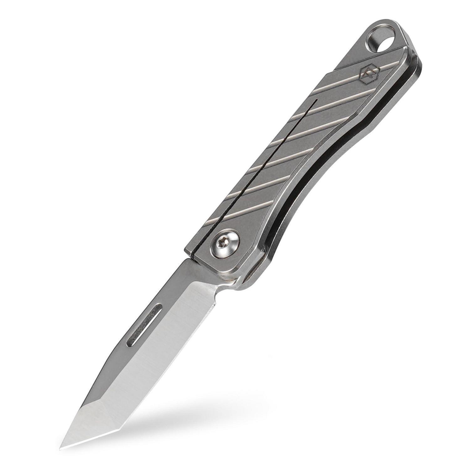 Mini Klappmesser Titan Mit Schlüsselanhänger Für Camping & Edc
