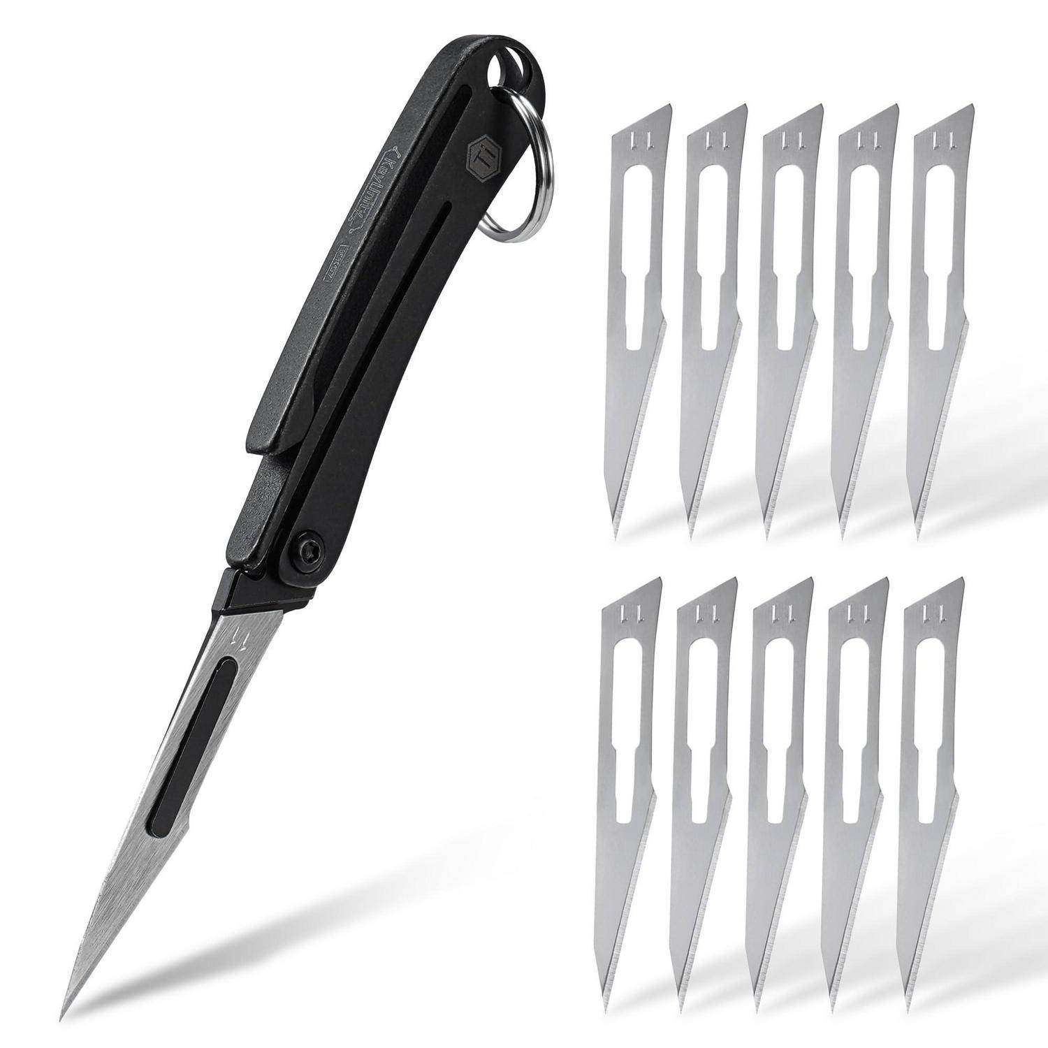 Taschenmesser Titan Mit 11 Klingen, Klappmesser Für Outdoor & Edc