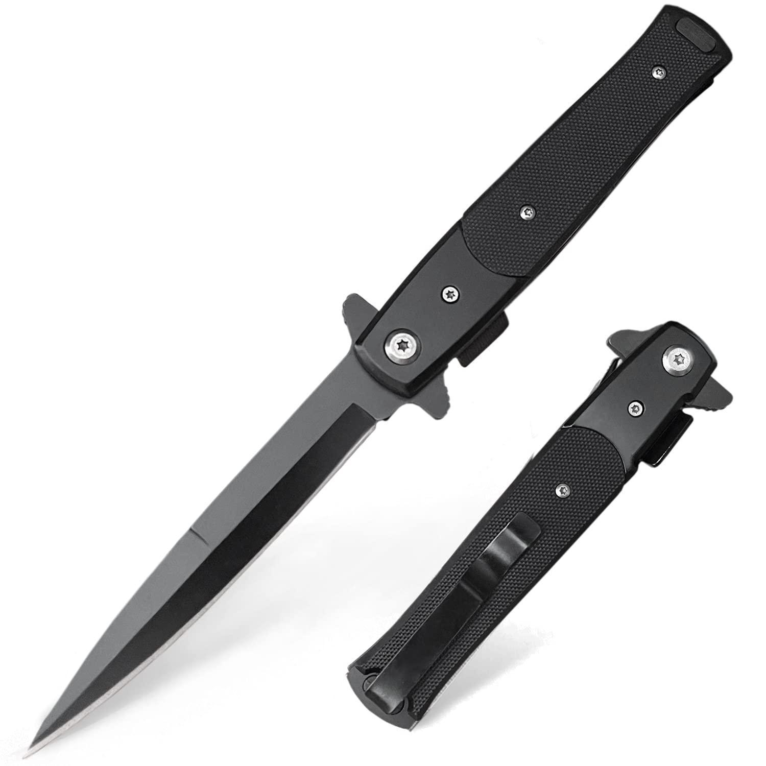Klappmesser Mit Gürtelclip, Scharfes Einhandmesser Mit Edelstahlklinge Für Outdoor