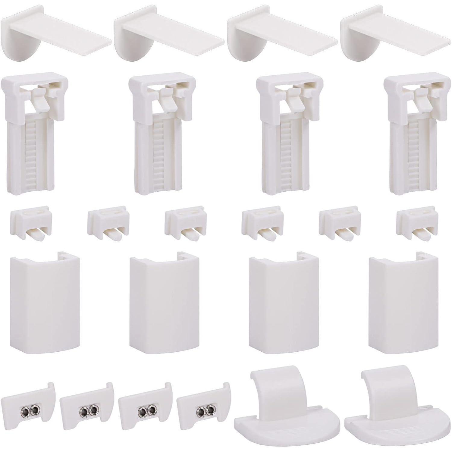 Klemmträger Für Plissees Ohne Bohren, Verstellbar, 1,5-2,2 Cm, Weiß, 1 Satz