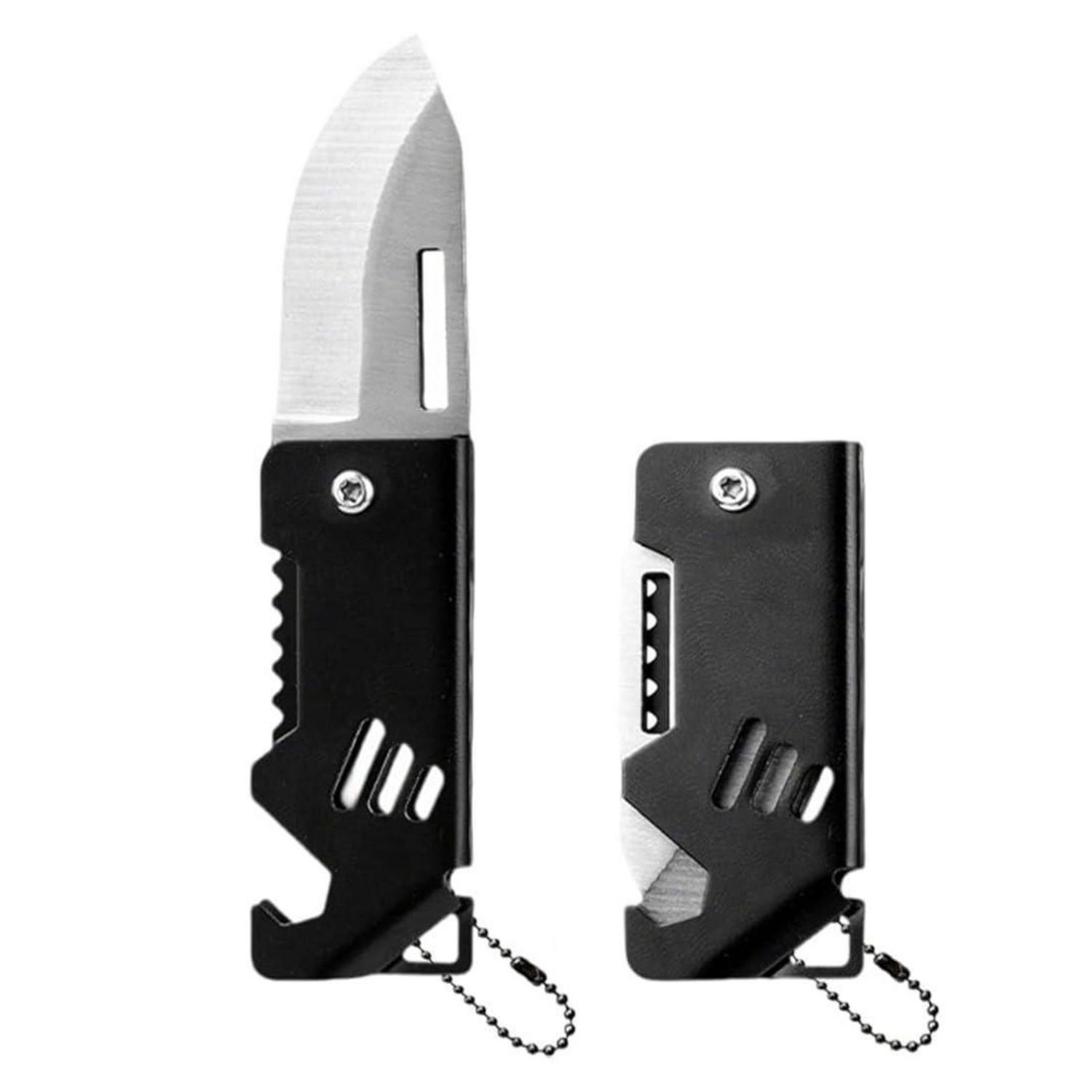 Mini Taschenmesser Schlüsselanhänger Edelstahl Klappmesser Klein Für Männer Frauen