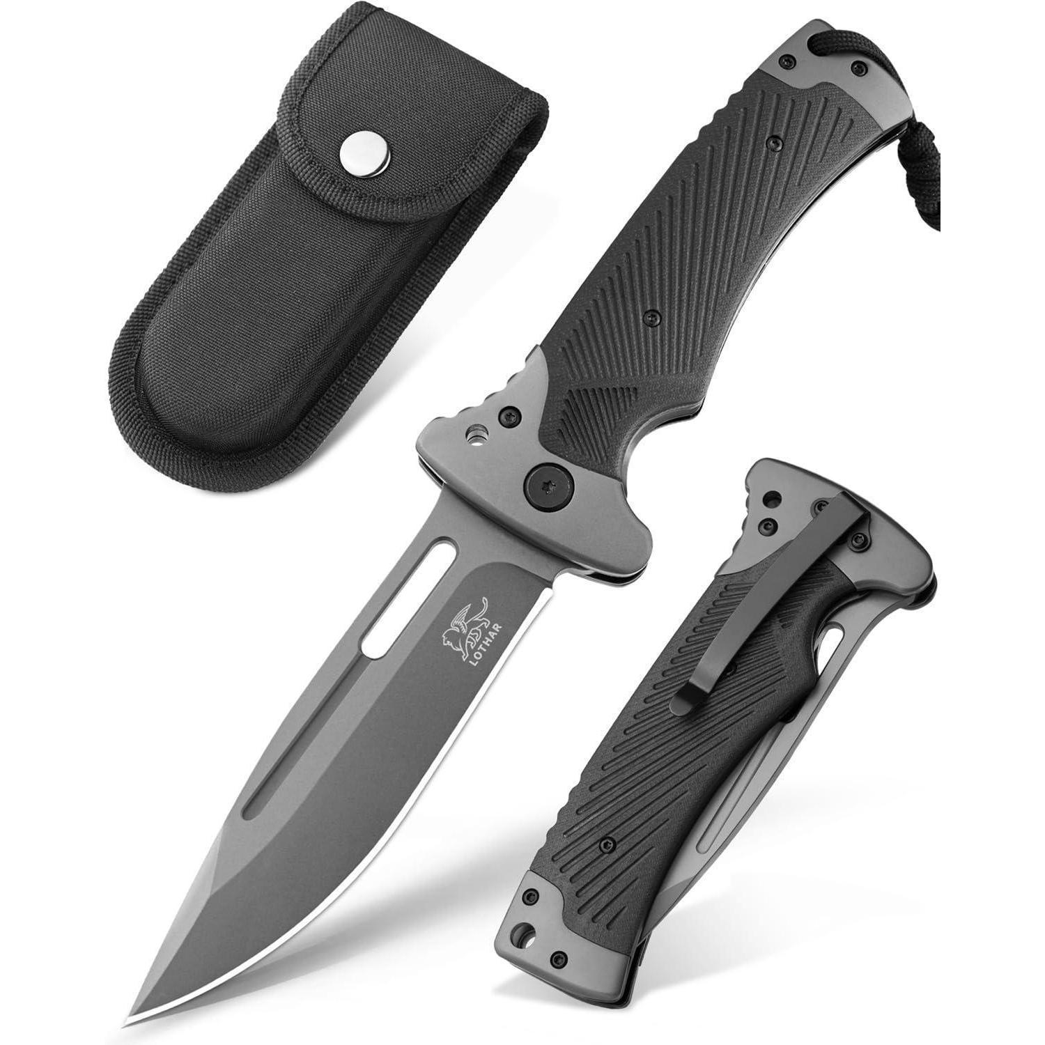 Klappmesser Mit G10 Griff Und Liner Lock, 10.3cm Klinge, Robust Für Outdoor & Camping
