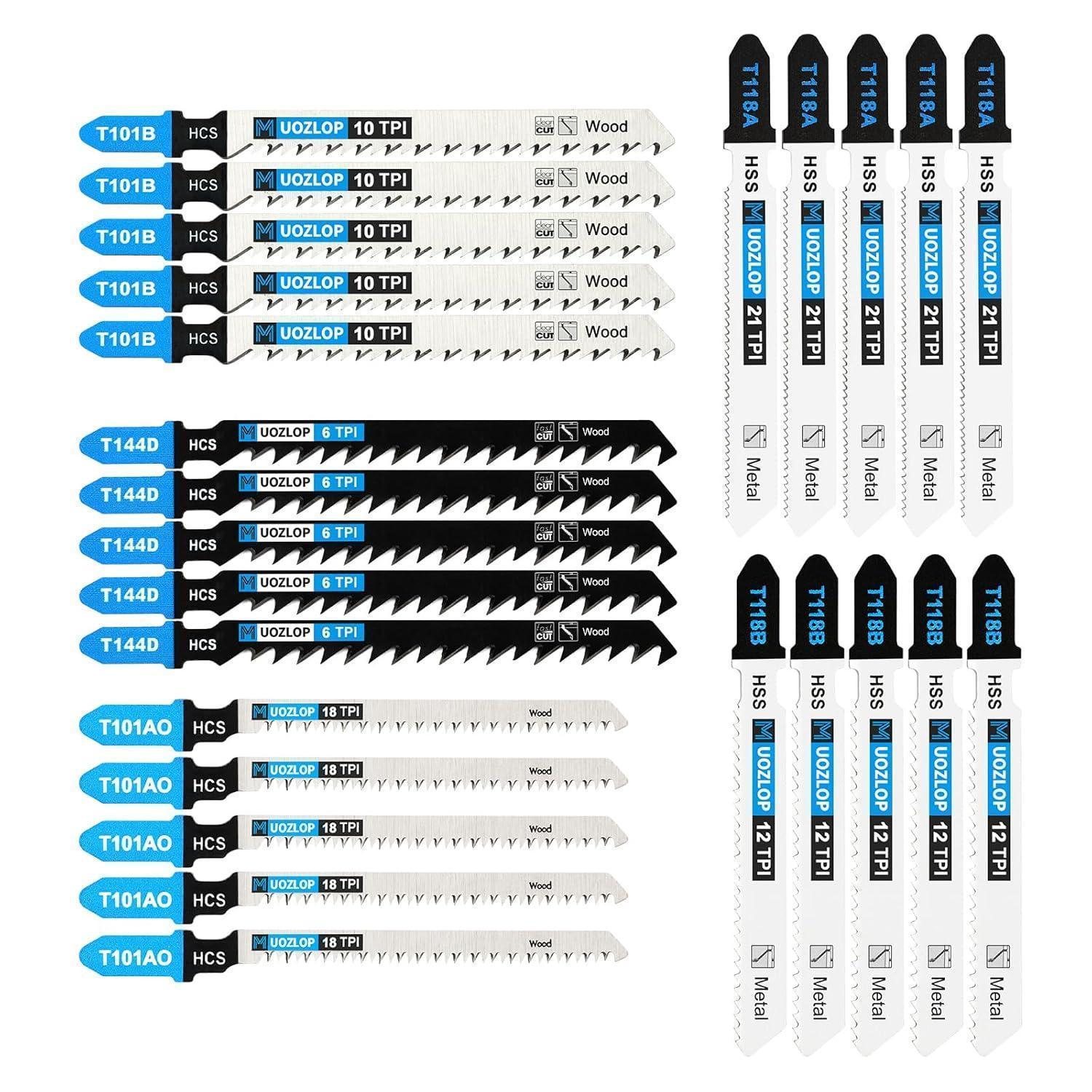 25tlg Stichsägeblatt Set T-schaft Für Holz & Metall, Hcs/hss, Inkl. Koffer