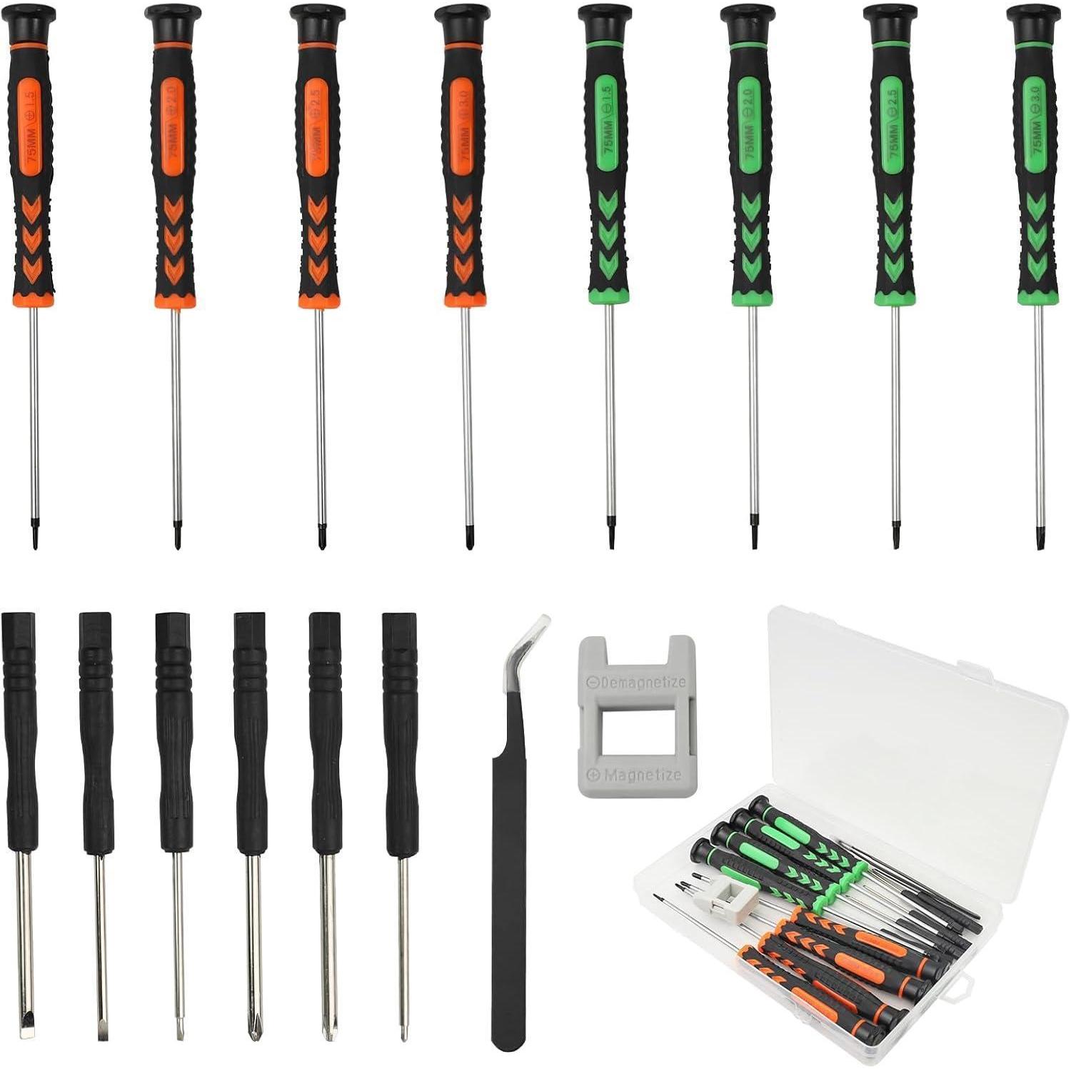 Präzisions-schraubendreher Set Für Elektronik, Uhren & Brillen, Magnetisch, 15-teilig