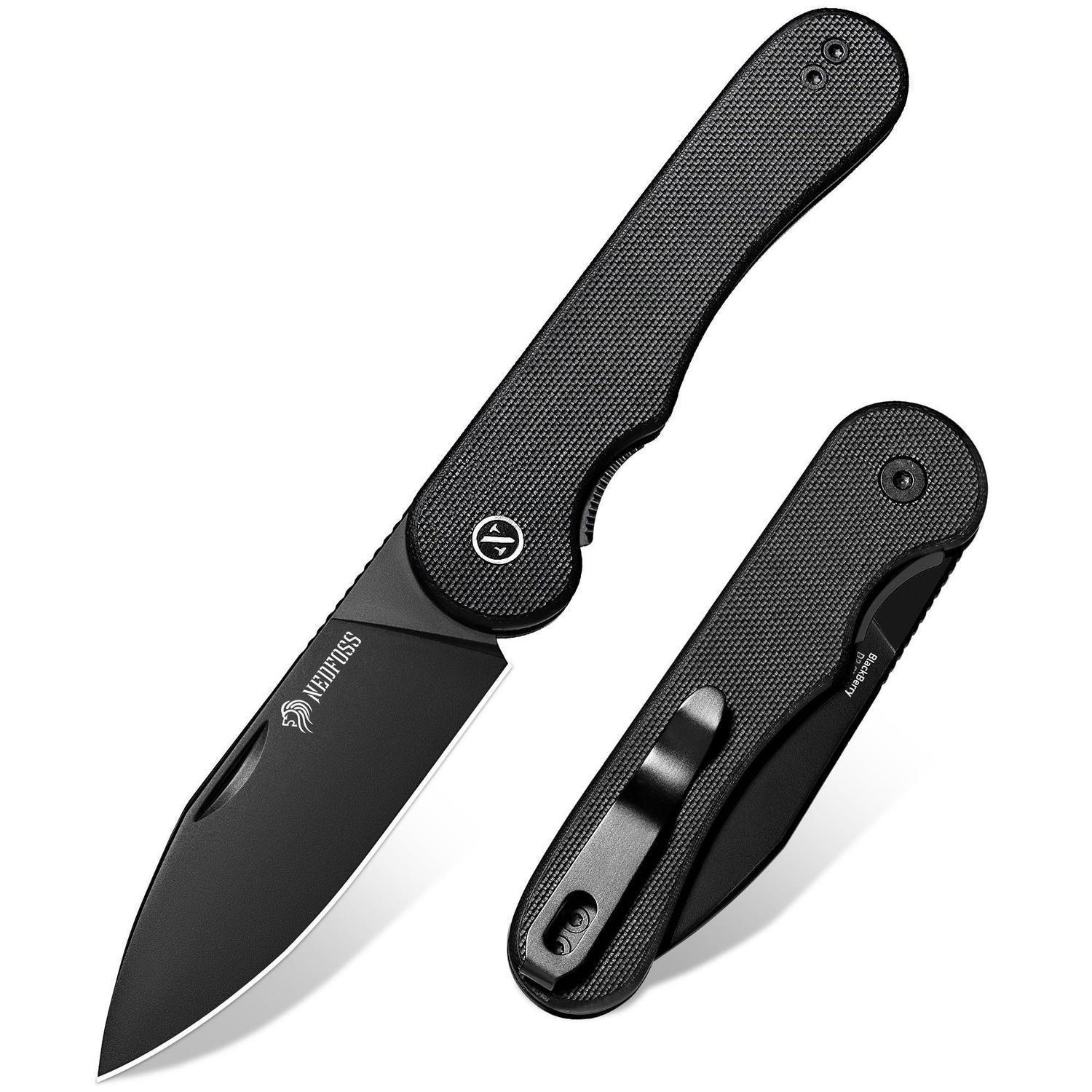 Klappmesser Mit D2 Stahlklinge, G10 Griff Und Gürtelclip Legal In Deutschland
