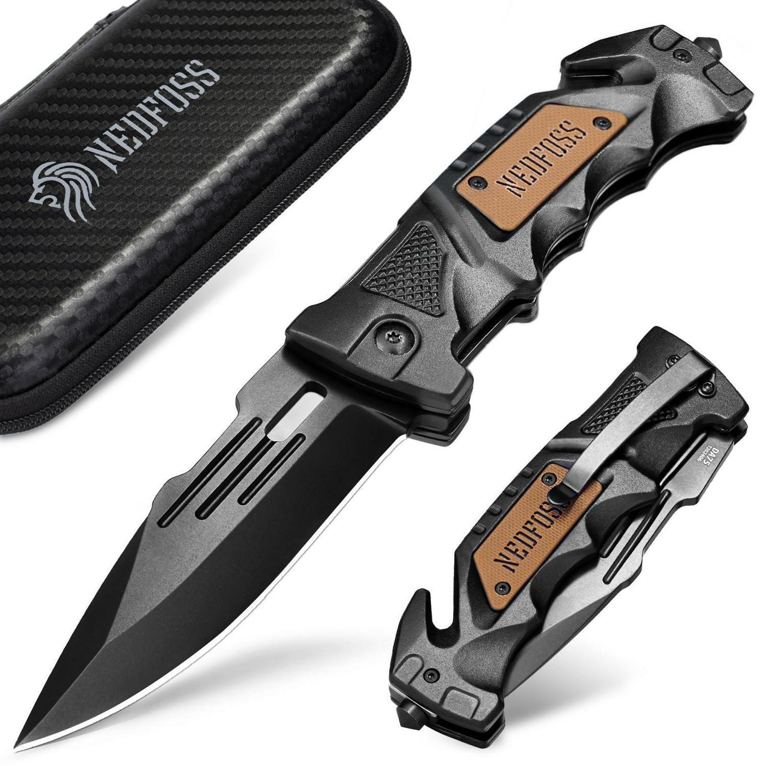 Zweihand-klappmesser Mit Glasbrecher & Gurtschneider, Legal In Deutschland