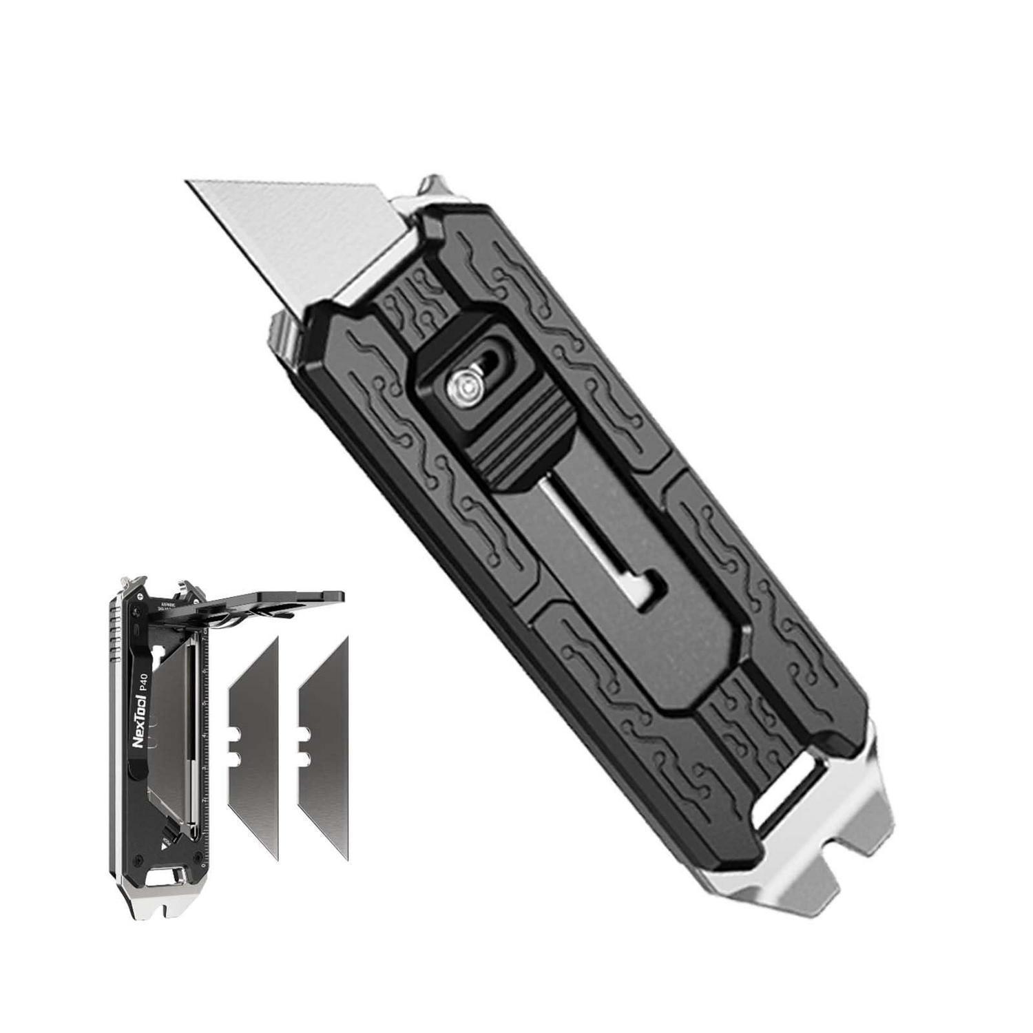 Multitool Cuttermesser 8-in-1 Mit Klingenmagazin Und Schnellwechsel