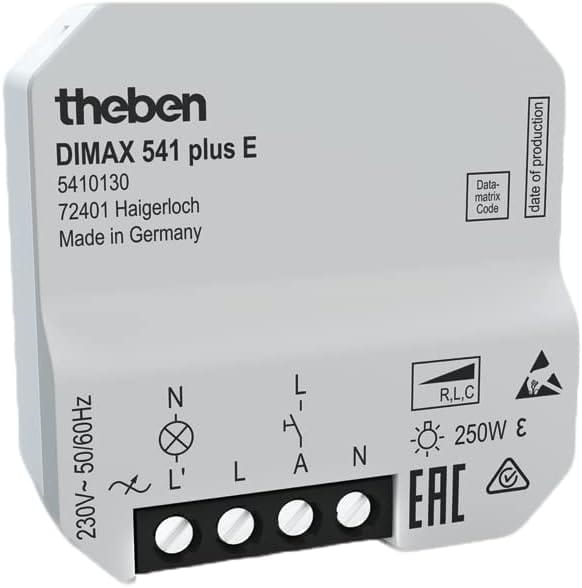 Theben UP-Universaldimmer f. ESL+230V LED-Lp. DIMAX 541 plus E - 5410130