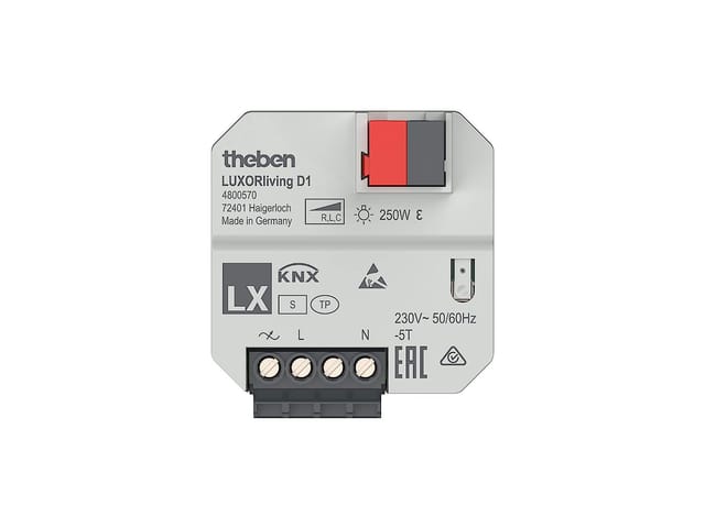Theben UP-Dimmaktor 1 Kanal LUXORliving D1 - 4800570