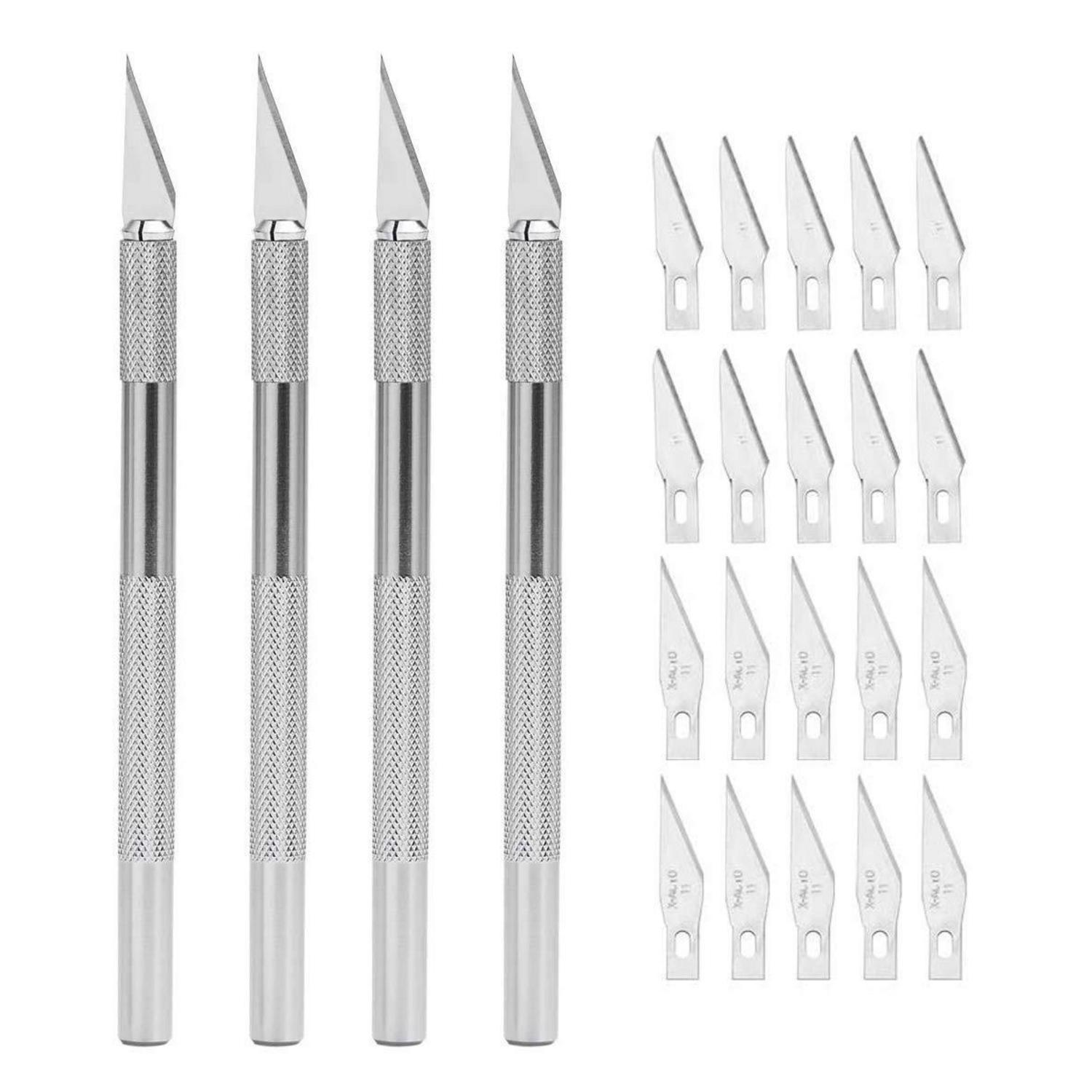 Präzisions-bastelmesser-set Mit 20 Ersatzklingen Und Schutzkappe