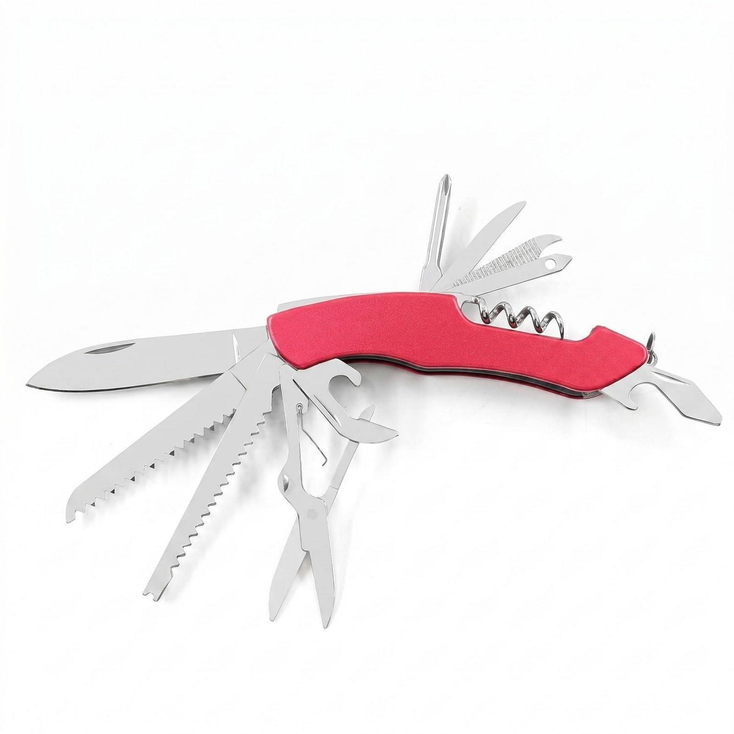 11-in-1 Multifunktionswerkzeug Taschenmesser Edelstahl Mit Sicherheitsverriegelung