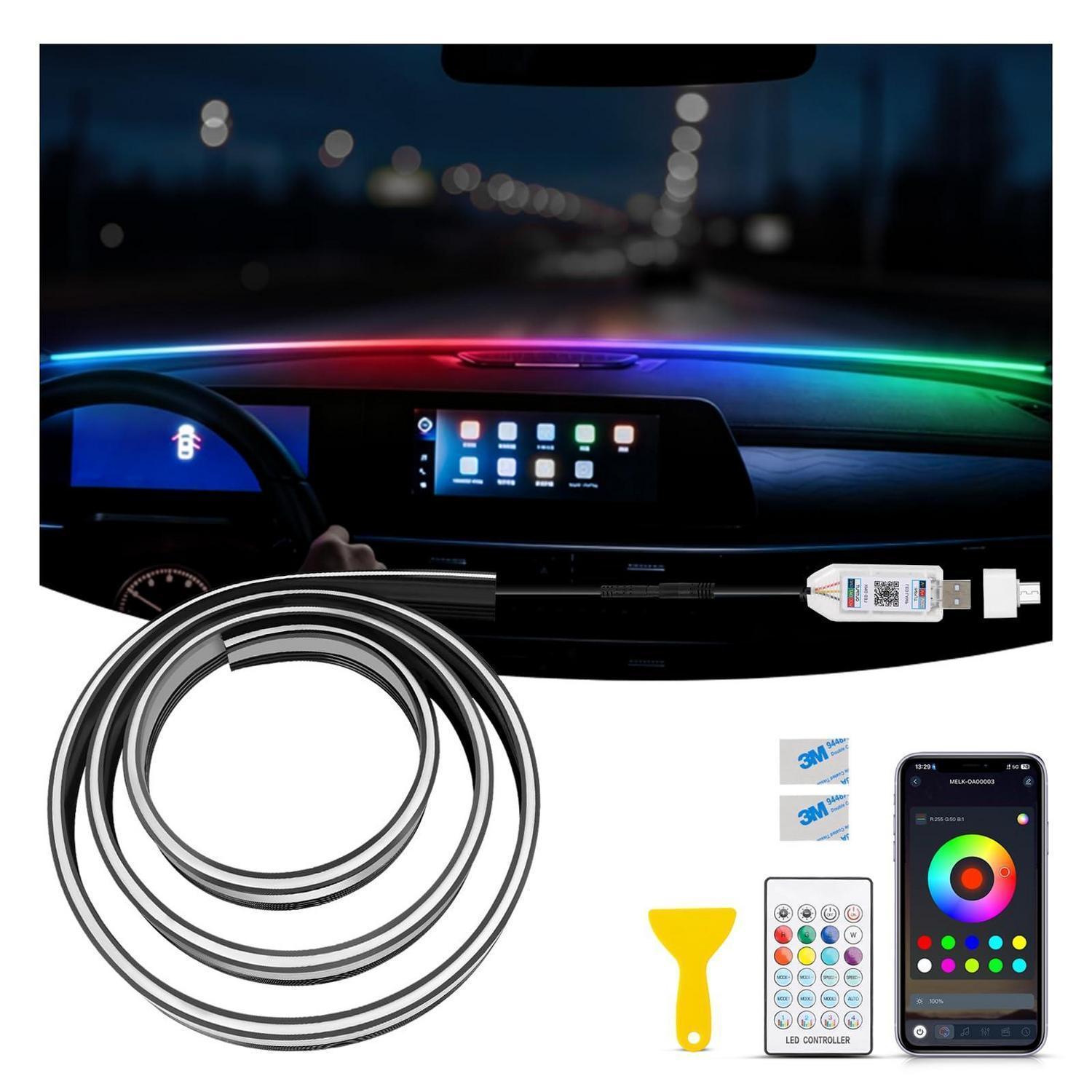 Auto Led Ambientebeleuchtung 150cm Rgb Innenbeleuchtung Mit App-steuerung