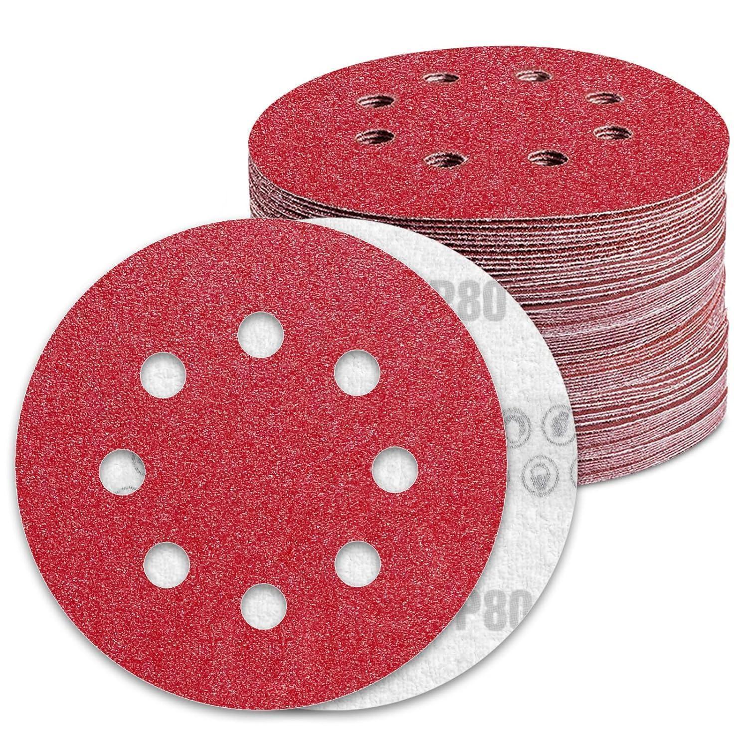 Schleifscheiben 125mm Klett 80 Körnung Für Exzenterschleifer (90 Stk.)