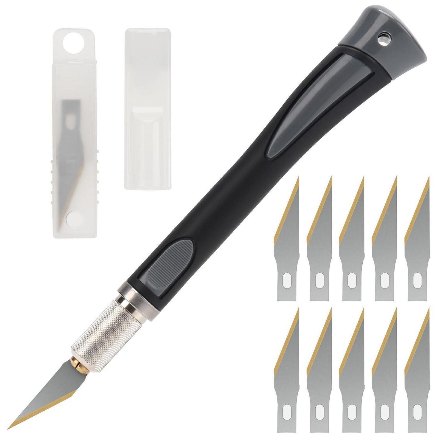 Bastelmesser Skalpell Set Mit 10 Ersatzklingen Für Kunst & Hobby