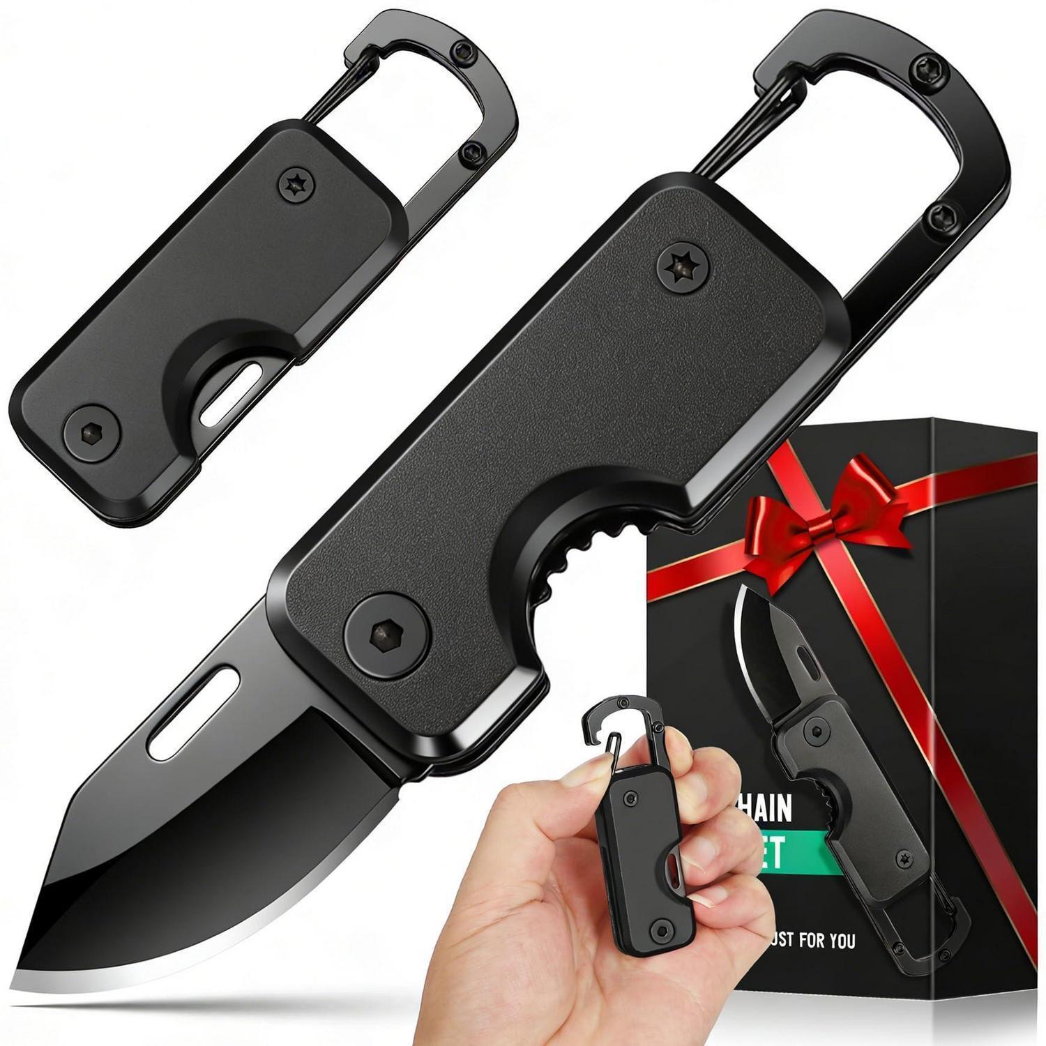 Taschenmesser Mit Schlüsselanhänger, Outdoor Klappmesser, Geschenk Für Männer
