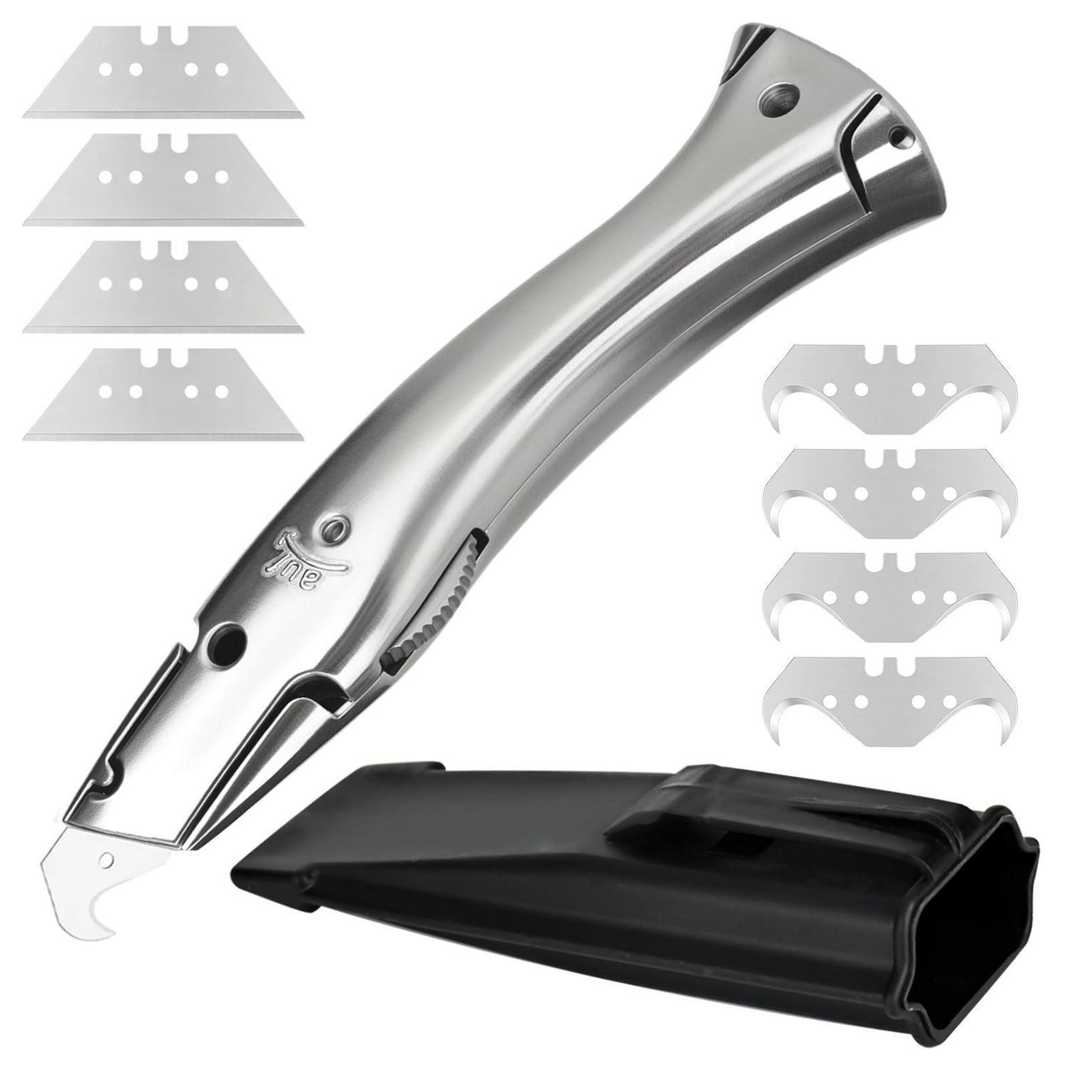 Teppichmesser Hakenmesser Set Mit Trapezklingen Und Köcher