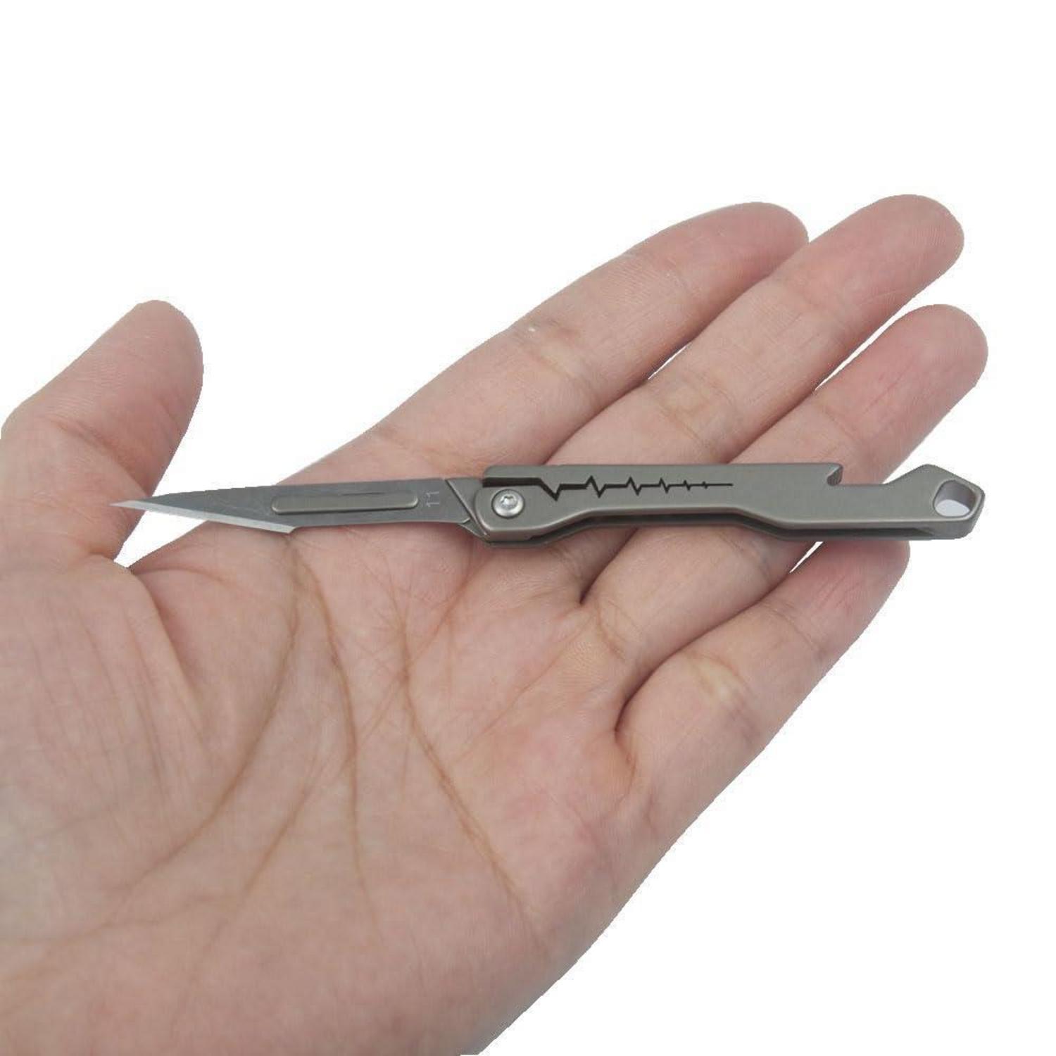 Titan Taschenmesser Mit 10 Klingen, Ultra-kompakt, Leicht, Edc Utility Messer