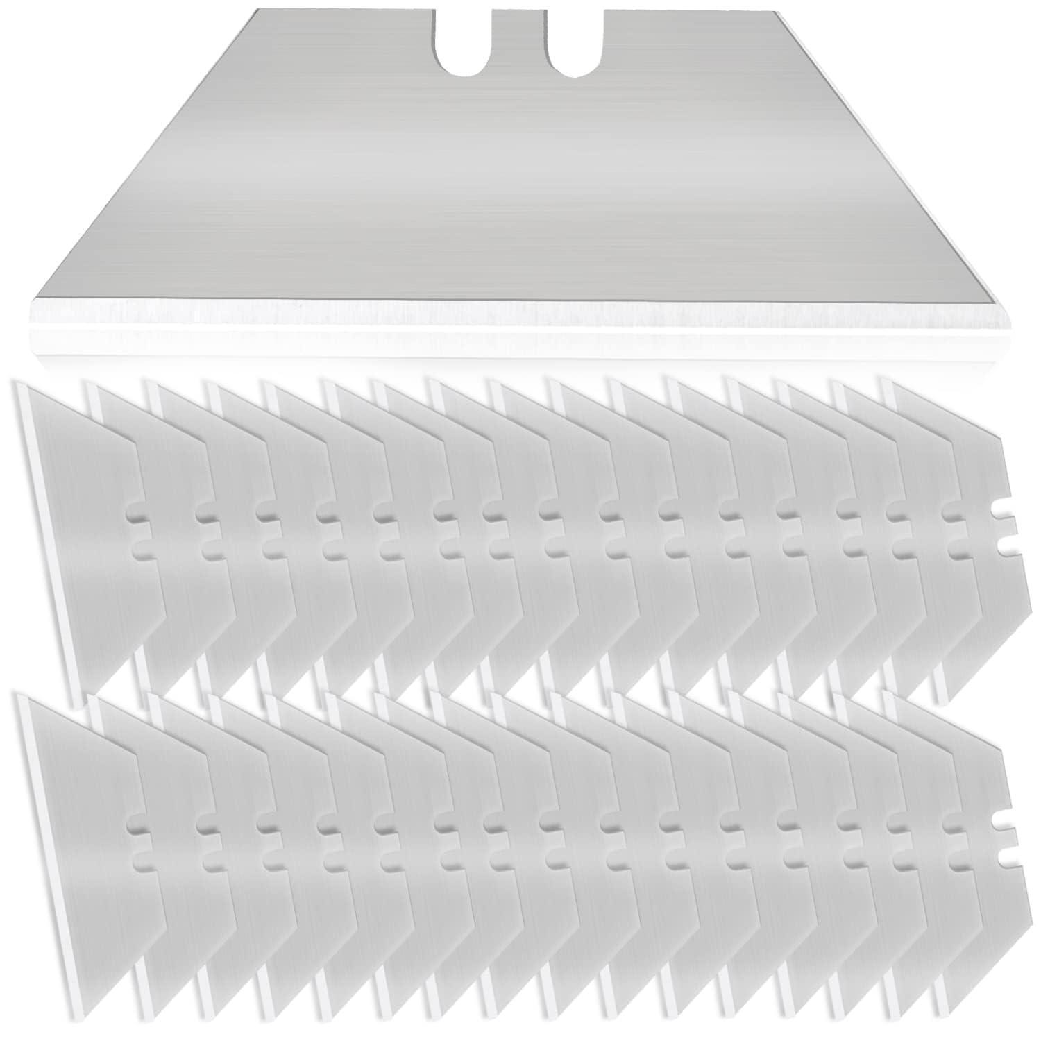 Trapezklingen Ersatzklingen 50 Stück Carbonstahl 0.60mm Für Cuttermesser