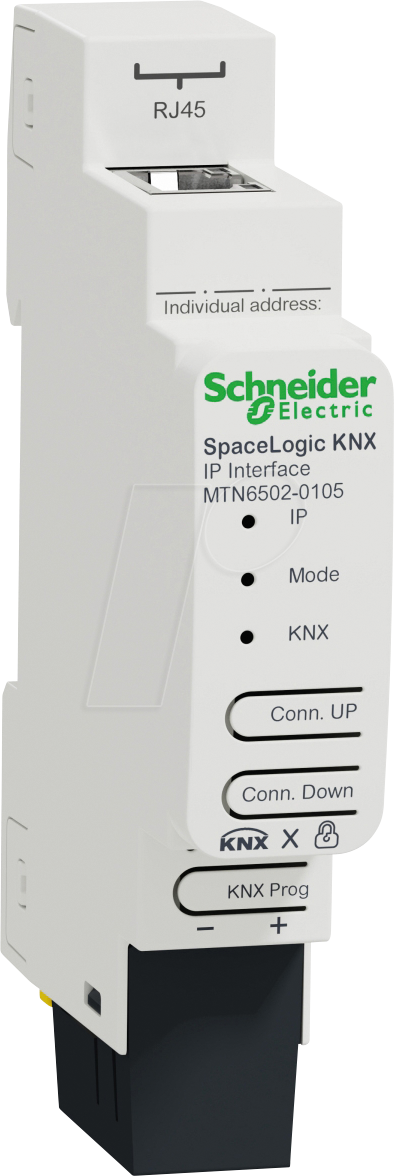 Schneider Electric SpaceLogic KNX IP-Schnitt. DIN-Schiene MTN6502-0105