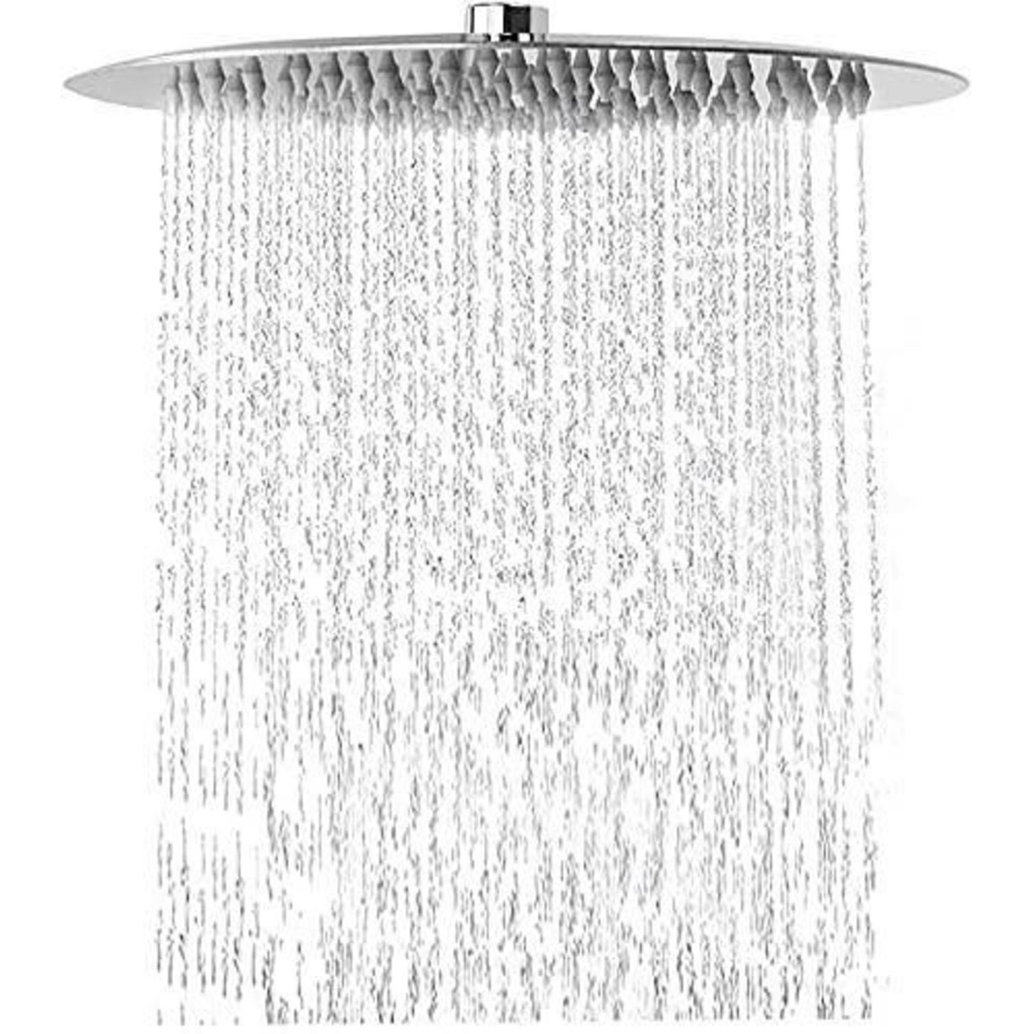 Regendusche 25cm Edelstahl, Selbstreinigend, Hochdruck, Verstellbar