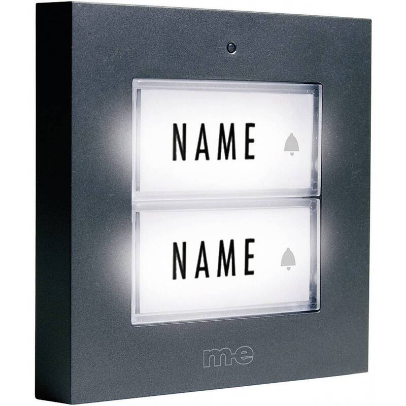 [gebraucht] B-ware M-e Modern Electronics Ktb-2 A Klingelplatte Beleuchtet Namensschild 2fach 12v/1