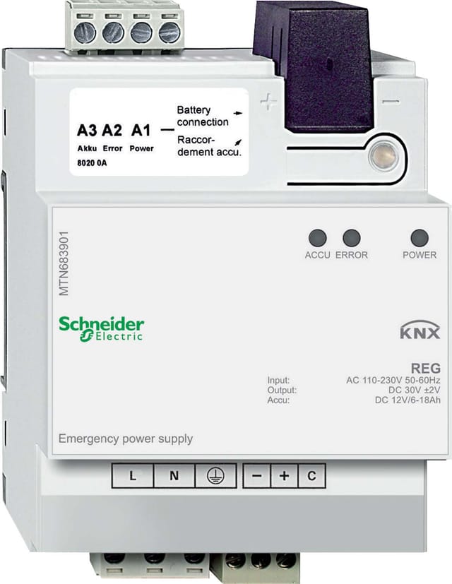 Schneider Electric Notstromversorgung REG lichtgrau MTN683901
