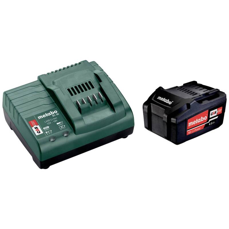 [gebraucht] B-ware Metabo Werkzeug-akku 18v 4ah Lithium Mit Ladegerät Spezial-akku Wiederaufladbar
