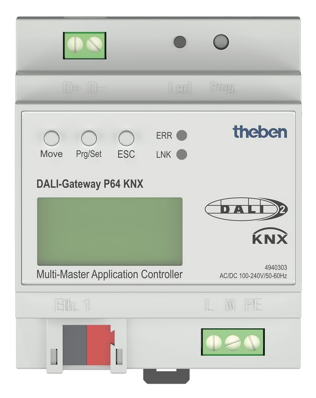Theben Application-Controller Multi-Master DALI Gateway P64 KNX - 4940303