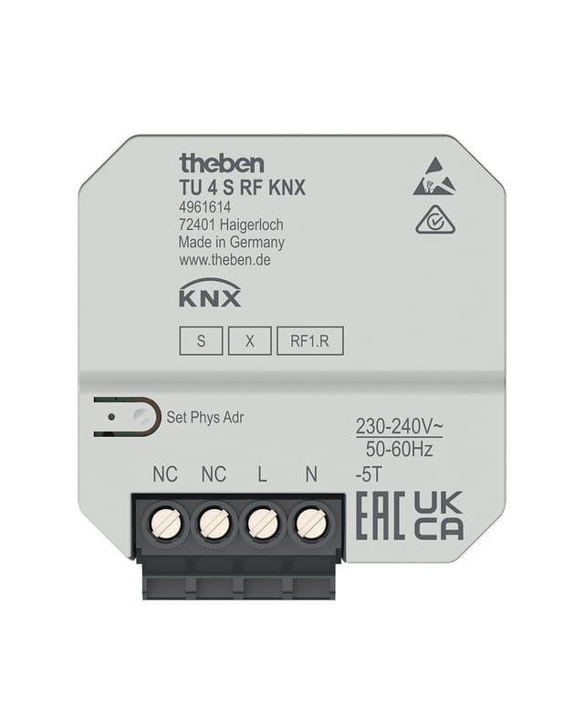 Theben Funk-Tasterschnittstelle 4-fach TU 4 S RF KNX - 4961614