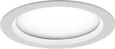 LTS Licht&amp;Leuchten LED-Einbaudownlight 4000K inkl.Konverter VTFS-R 101.840 WS - 641474