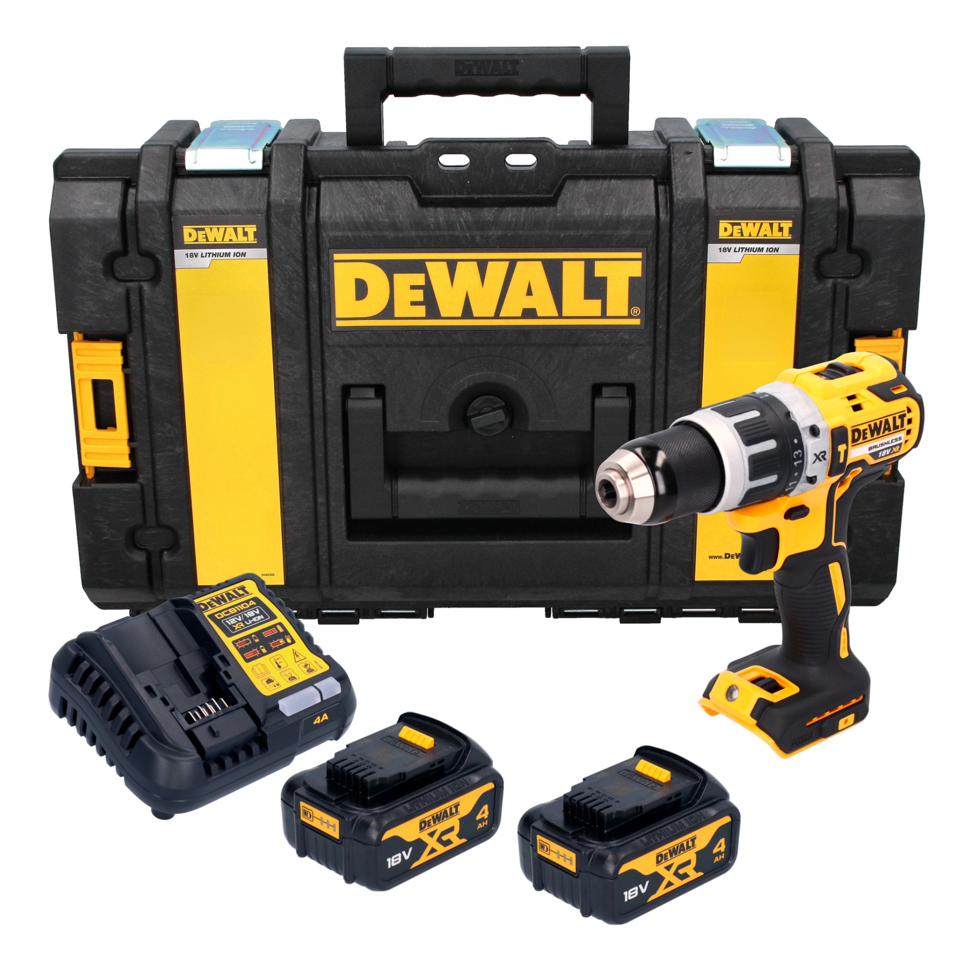 Dewalt Dcd 796 M2 Akku Schlagbohrschrauber 18 V 70 Nm Brushless + 2x Akku 4,0 Ah + Ladegerät + Tough Box