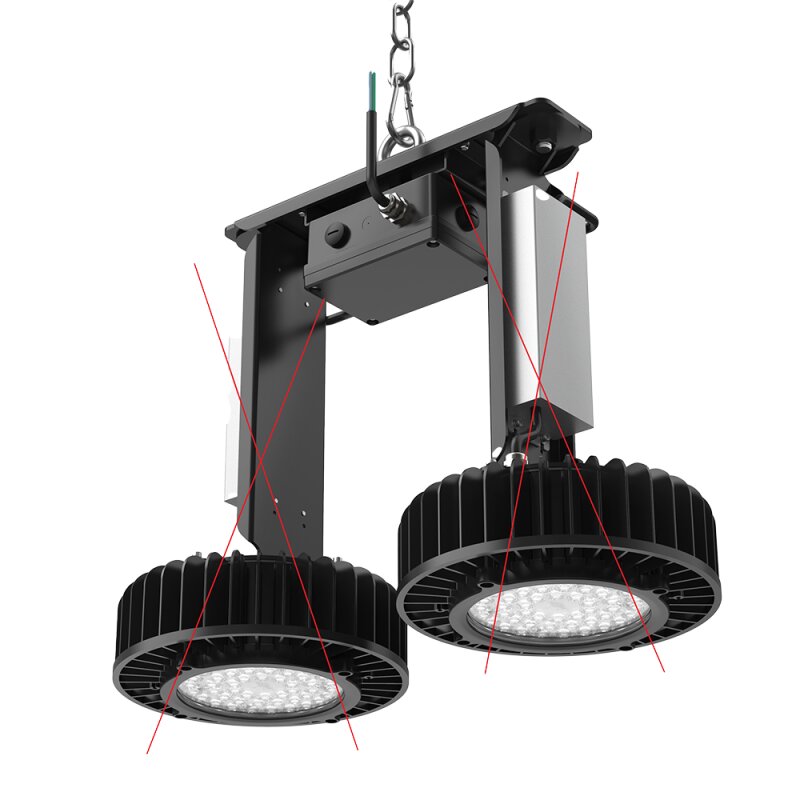DOTLUX Halterung Duo fuer DOTLUX LED-Hallenstrahler COOLER - 5261