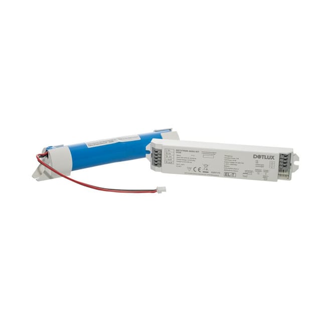 DOTLUX NOTSTROM-AKKU-KIT NOTLICHTBAUSTEIN 3,6W 50-200V Selbsttest Konstantleistung (3h) fuer konstantstrombetriebene LED-Leuchten LiFePO4 6,4V - 5556