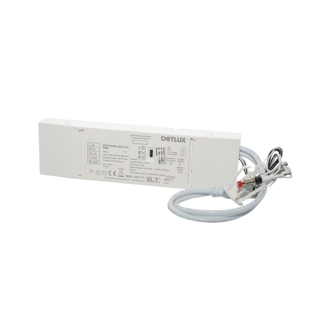 DOTLUX NOTSTROM AKKU-KITexit 1,8W Konstantleistung 3h fuer konstantstrombetriebene LED-Leuchten mit ext.Testknopf LiFePO4 6,4V mit Selbsttest - 5806