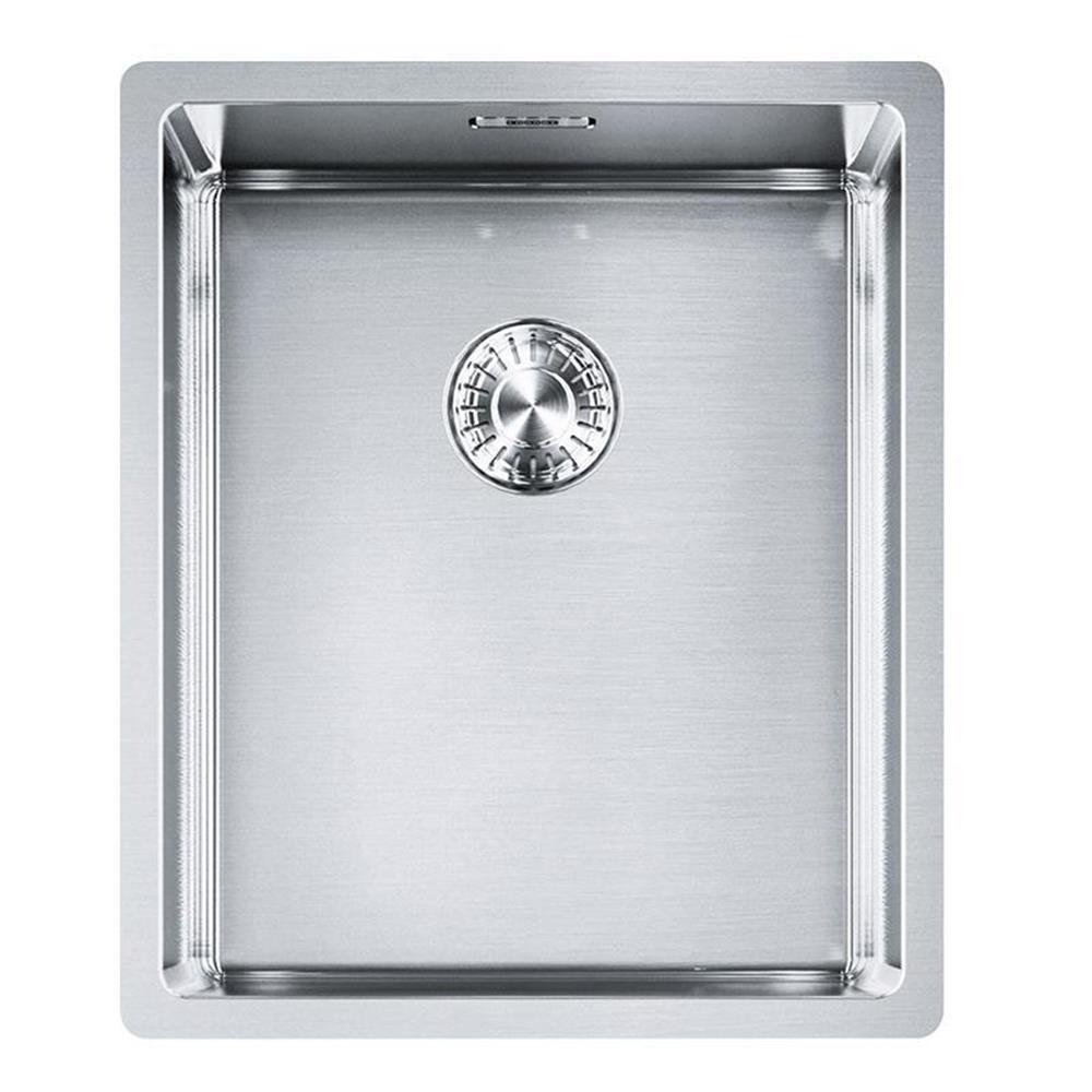 Franke Einbauspüle Box Bxx 210/110-34 Edelstahl, Druckknopfventil