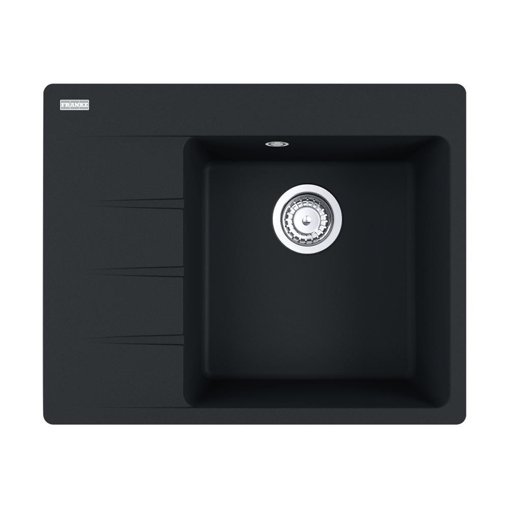 Franke Einbauspüle Centro Cng 611-62 A Fragranit Black Matt Becken Rechts