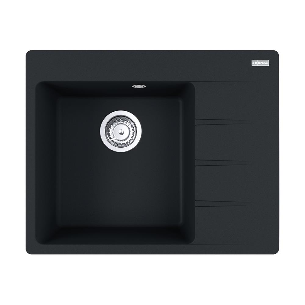 Franke Einbauspüle Centro Cng 611-62 A Fragranit Black Matt Becken Links