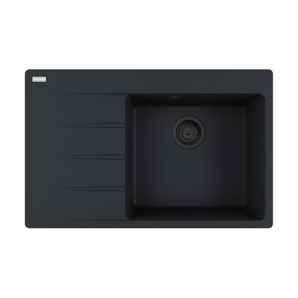 Franke Einbauspüle Centro Cng 611-78 A Fragranit Black Matt - Black Collection, Becken Rechts
