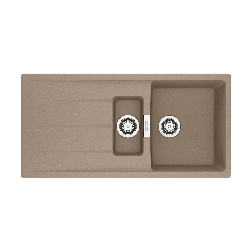 Franke Einbauspüle Centro 651-100 Fragranit Cashmere, Drehknopfventil