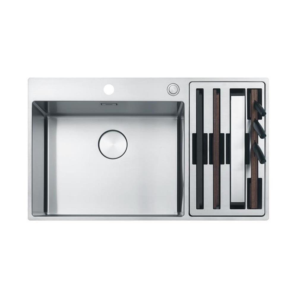 Franke Einbauspüle Franke Box Center Bwx 220-54-27 A Edelstahl Workcenter Rechts