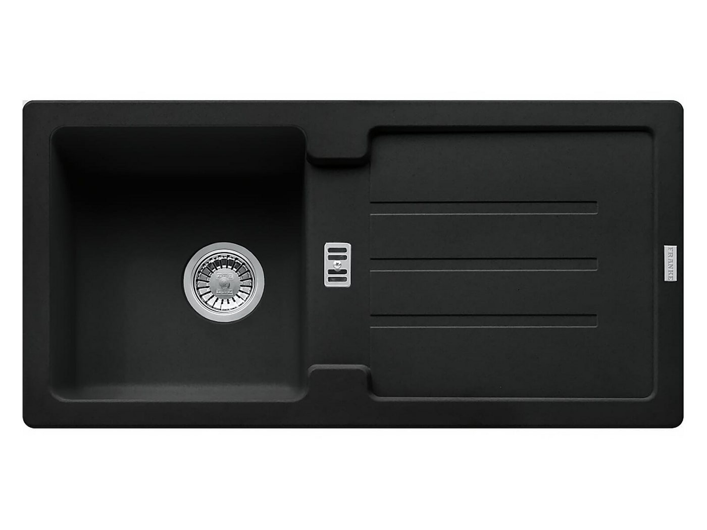Franke Einbauspüle Strata Stg 614-86 Fragranit+, Handbetätigt, Black Matt