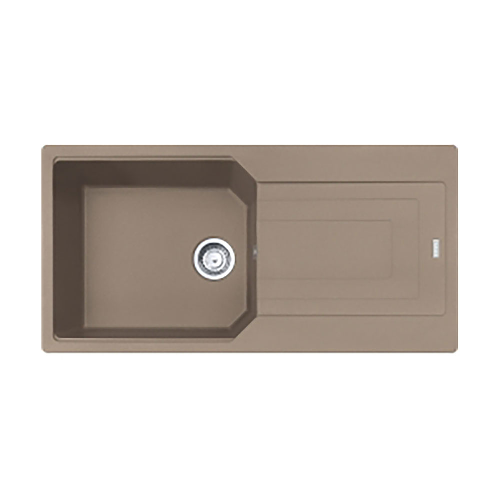 Franke Einbauspüle Urban Flächenbündig Ubg 211-100, Fragranit, Cashmere, Drehknopfventil Edelstahl