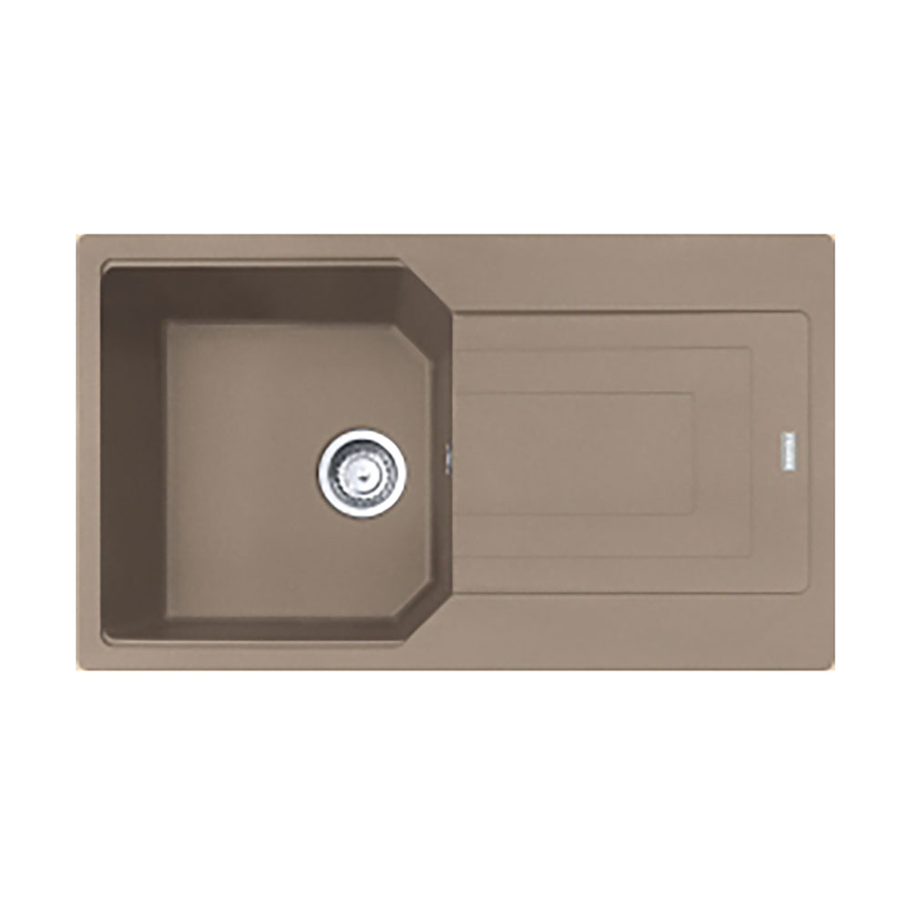 Franke Einbauspüle Urban Flächenbündig Ubg 211-86, Fragranit, Cashmere, Drehknopfventil Edelstahl