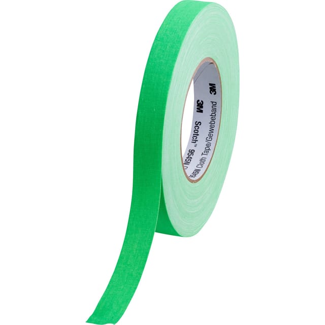 3M Deutschland Imprägniertes Gewebeband 19mm x50m, neon-grün 9545N NGR
